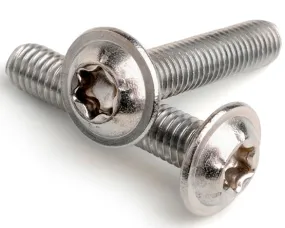 M6 X 10 FLANGED TX30 BUTTON ISO 7380-2 A2 STAINLESS STEEL
